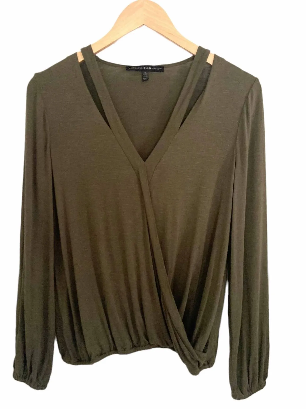 Soft Autumn Olive Cut Out Blouse