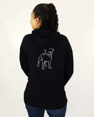 Staffy Mum Illustration: Unisex Hoodie