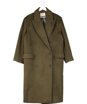 Stradivarius Green Super Oversized Coat UK M