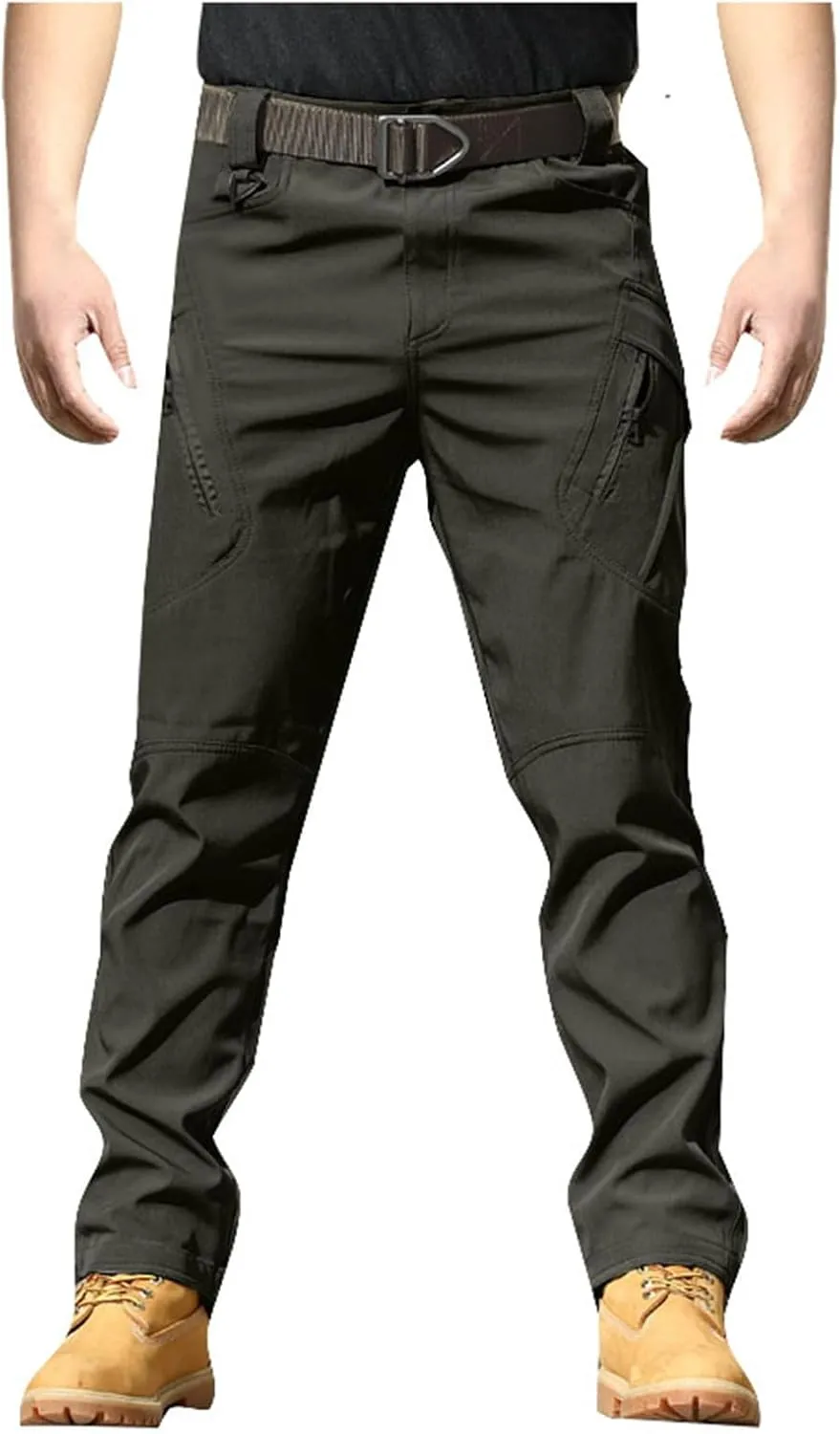 Tactical Pants for Men Lightweight Trousers Multi Pockets Relaxed Training Cargo Pants Outdoor Stretch Overalls