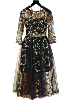 TastyHottie - Embroidery Sexy Dresses Women Elegant Casual