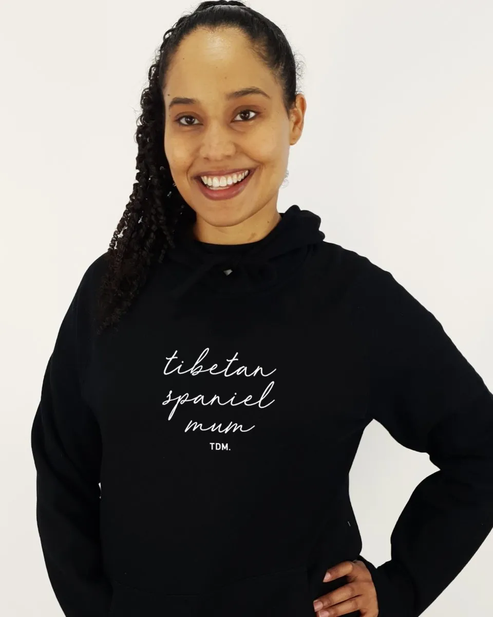 Tibetan Spaniel Mum Illustration: Unisex Hoodie