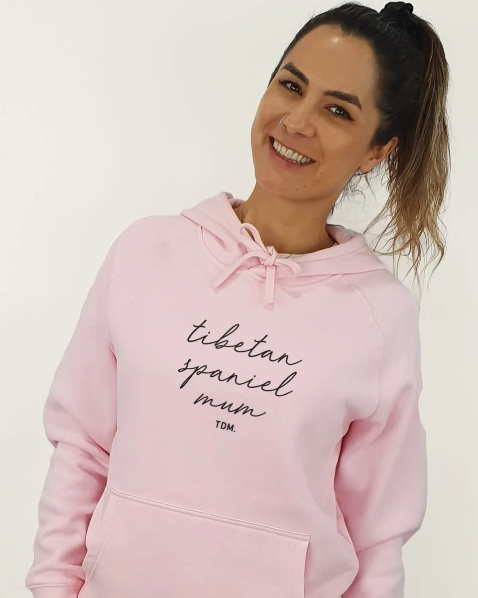 Tibetan Spaniel Mum Illustration: Unisex Hoodie