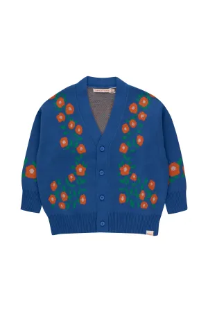 Tinycottons Blue Tiny Floral Cardigan