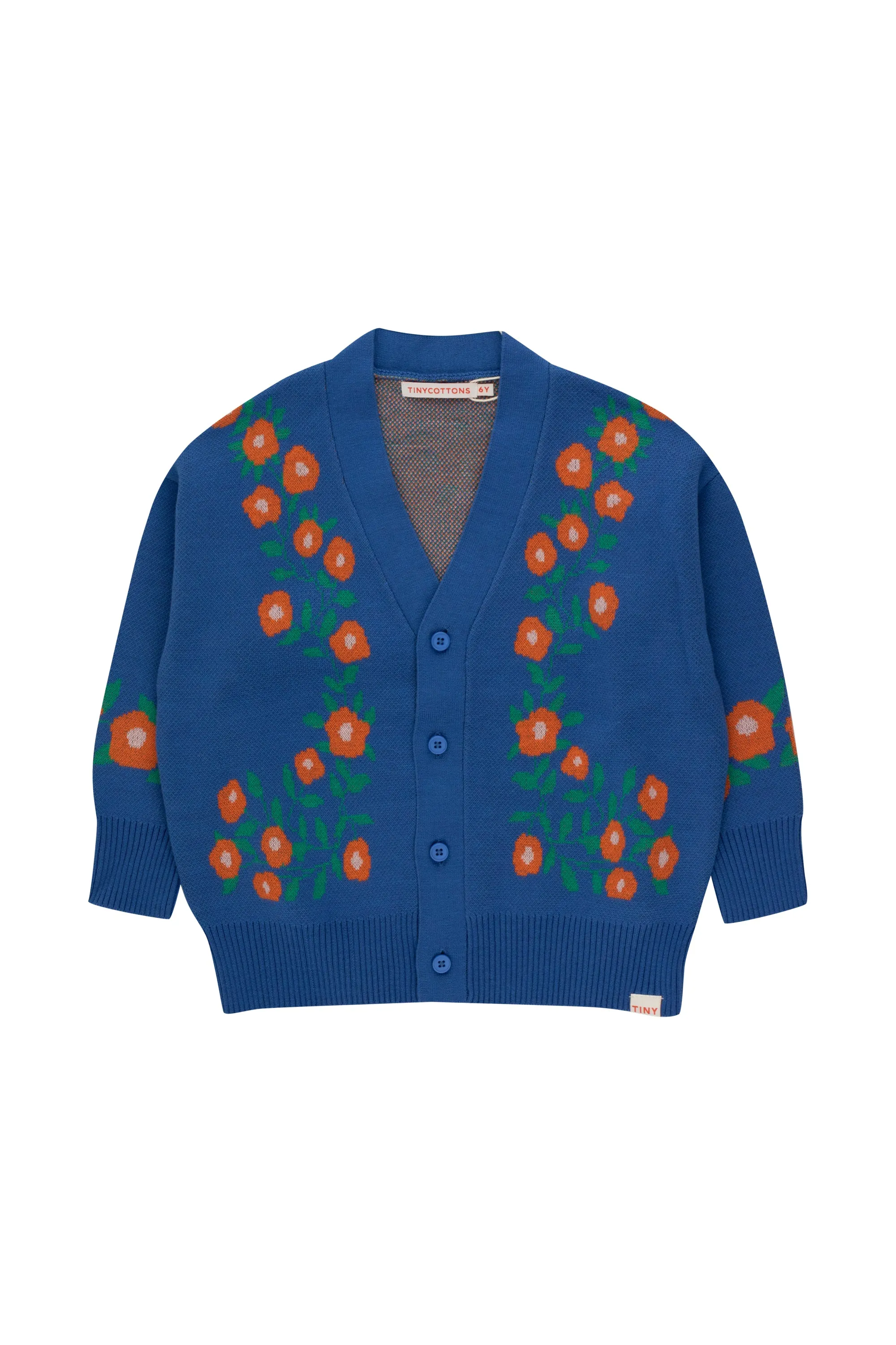 Tinycottons Blue Tiny Floral Cardigan