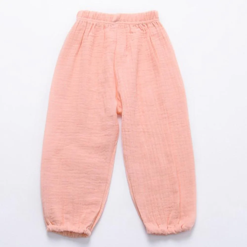 Unisex Solid Color Casual Harem Pants Bulk Childrens Clothing Suppliers