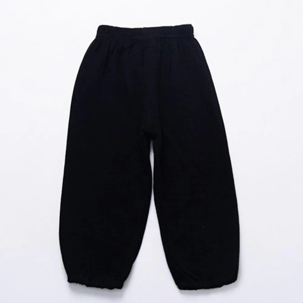 Unisex Solid Color Casual Harem Pants Bulk Childrens Clothing Suppliers