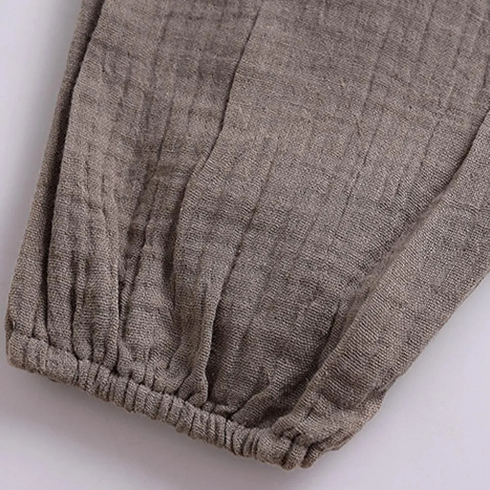 Unisex Solid Color Casual Harem Pants Bulk Childrens Clothing Suppliers