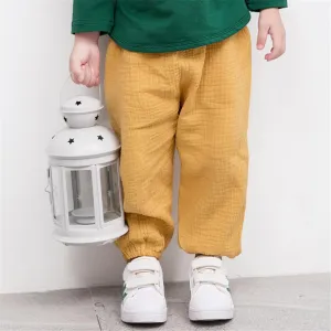 Unisex Solid Color Casual Harem Pants Bulk Childrens Clothing Suppliers