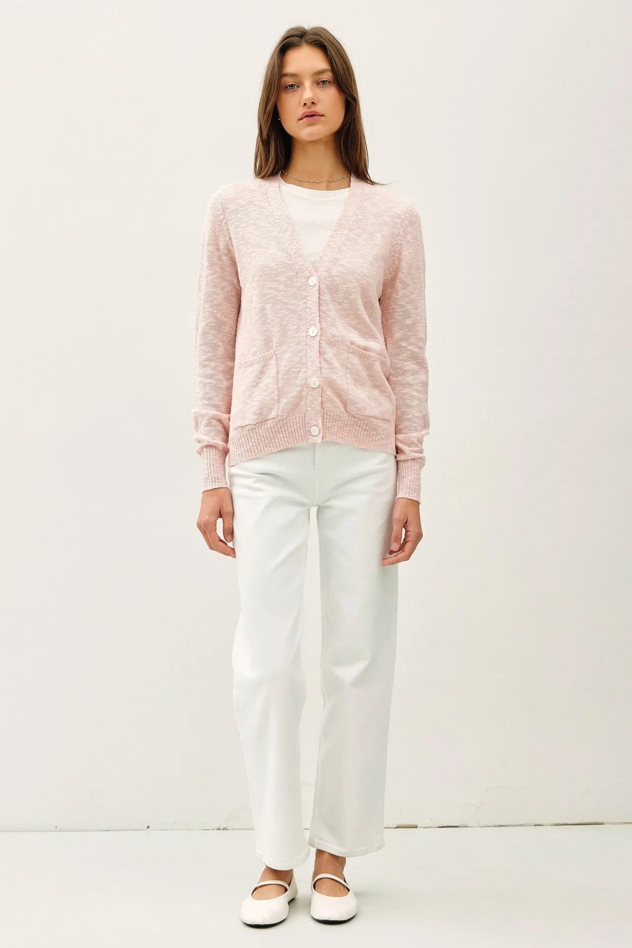 V-Neck Button Up Cardi