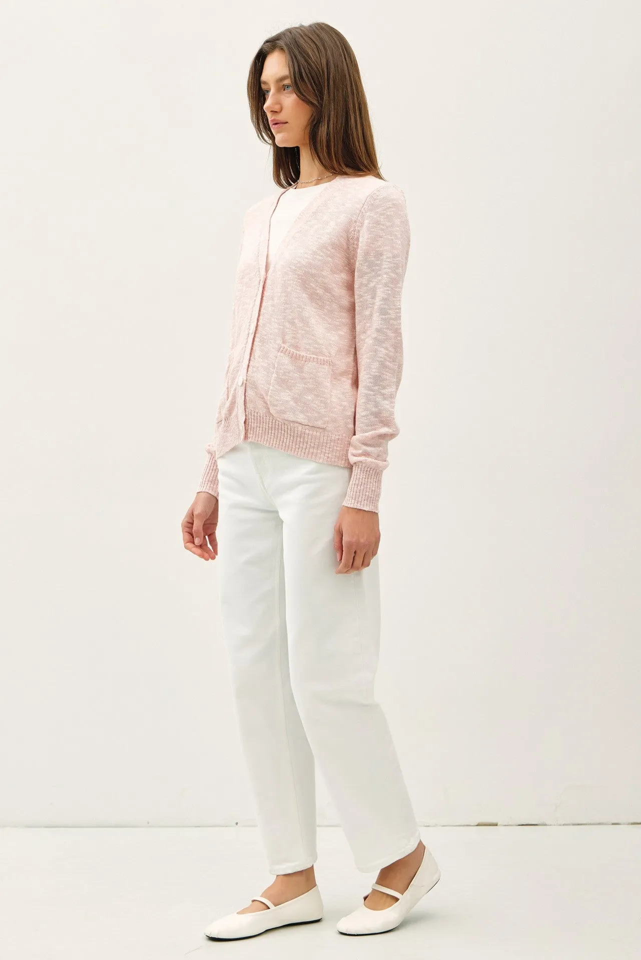 V-Neck Button Up Cardi