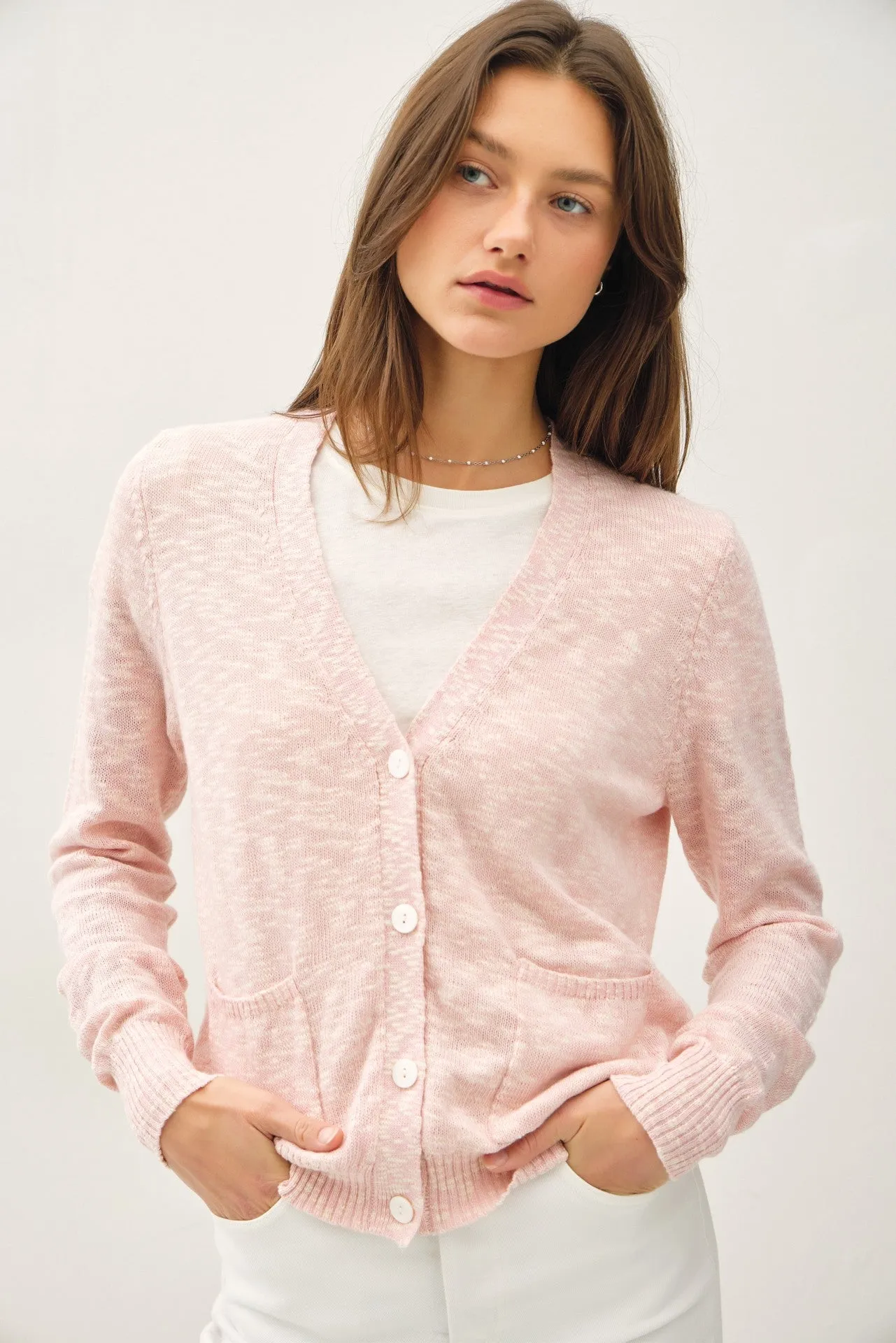 V-Neck Button Up Cardi