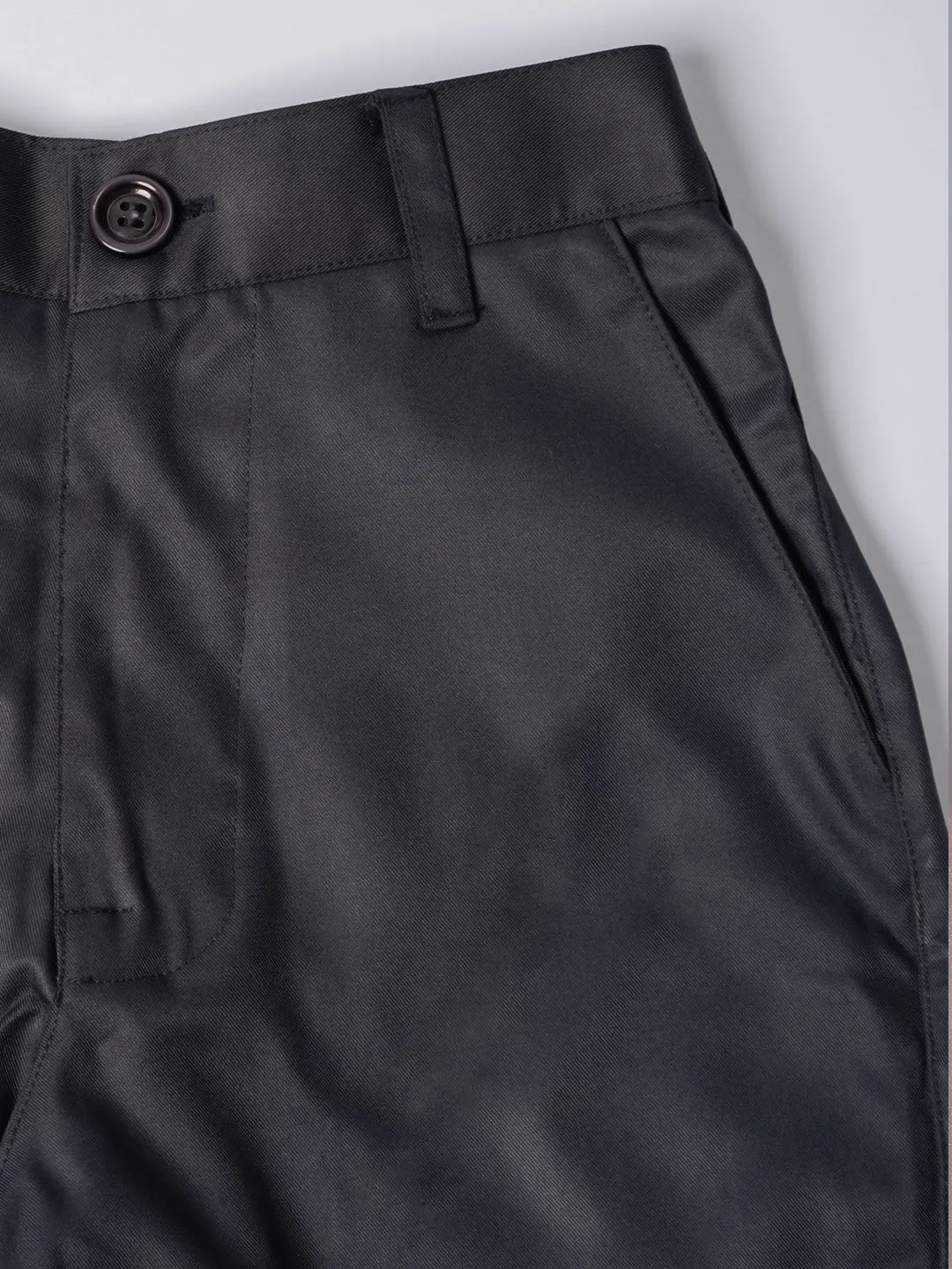 VASTRAMAY Boys' Black Open Indowestern set