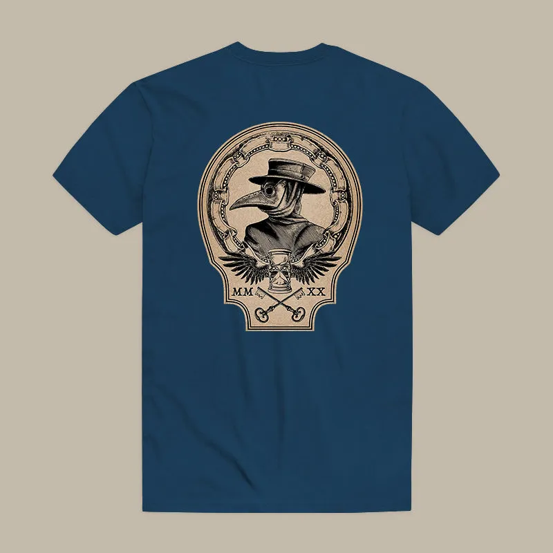 Vintage Plague Doctor Print Men's T-shirt