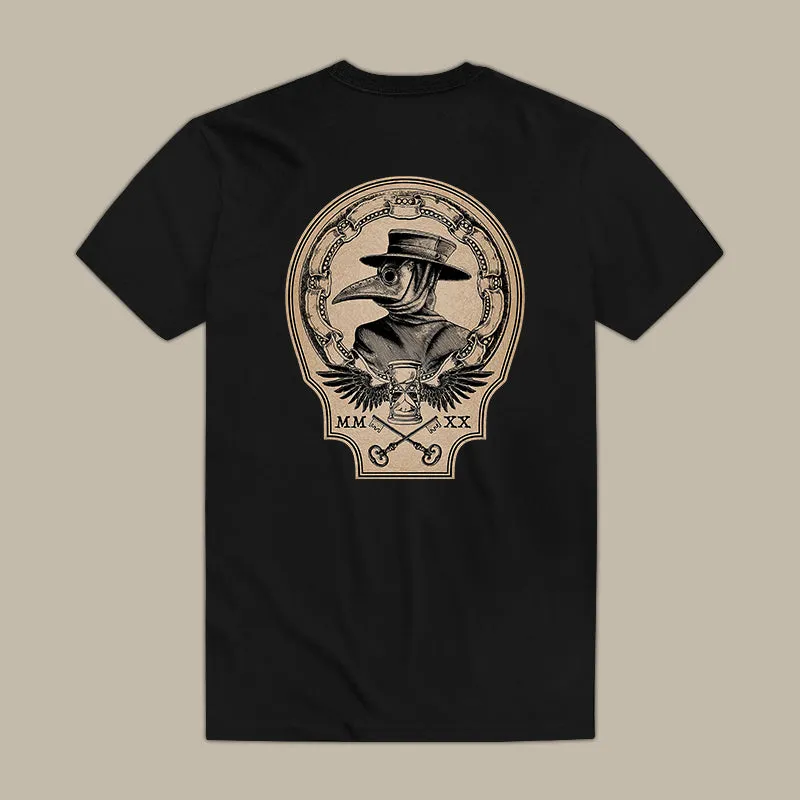 Vintage Plague Doctor Print Men's T-shirt