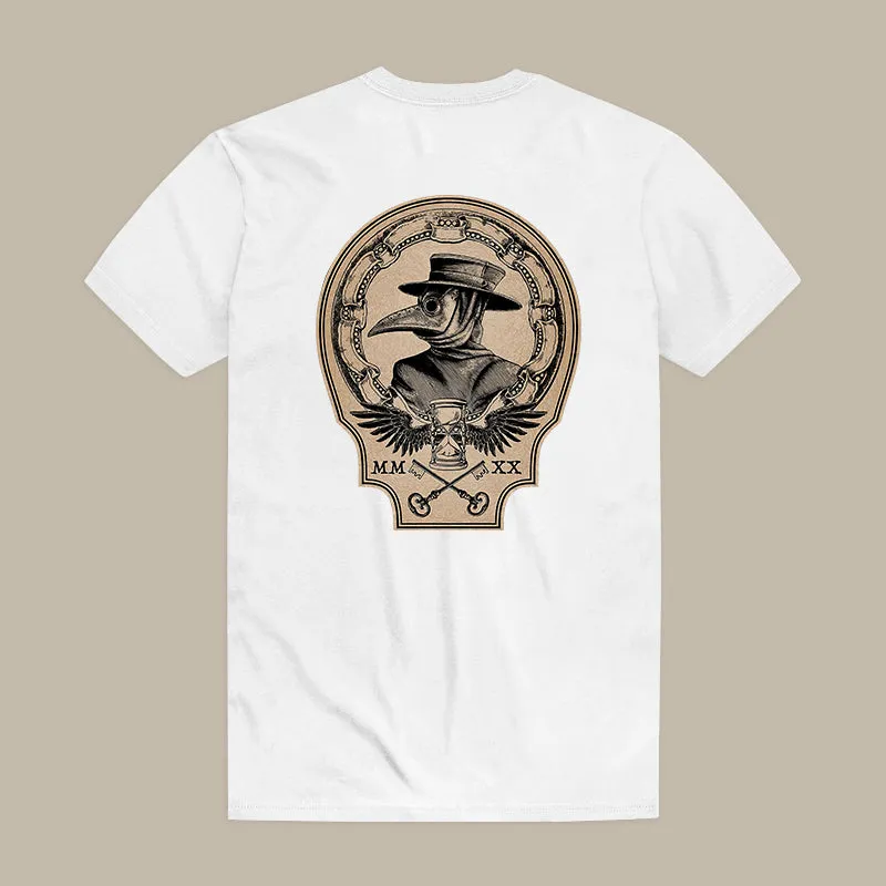 Vintage Plague Doctor Print Men's T-shirt