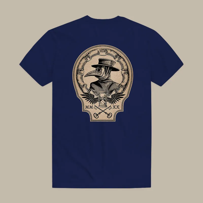 Vintage Plague Doctor Print Men's T-shirt