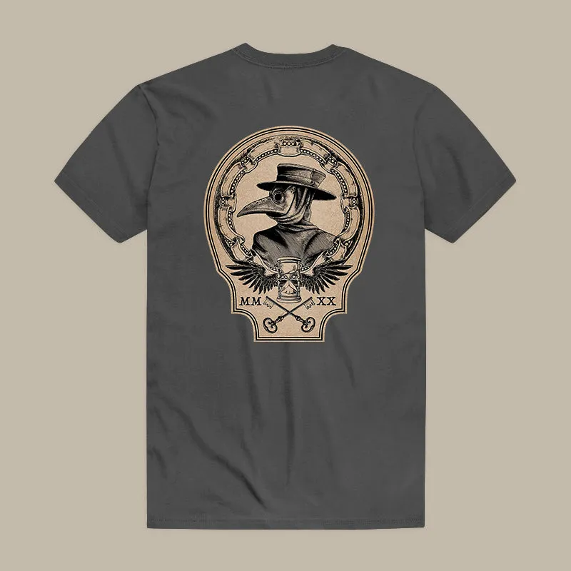 Vintage Plague Doctor Print Men's T-shirt