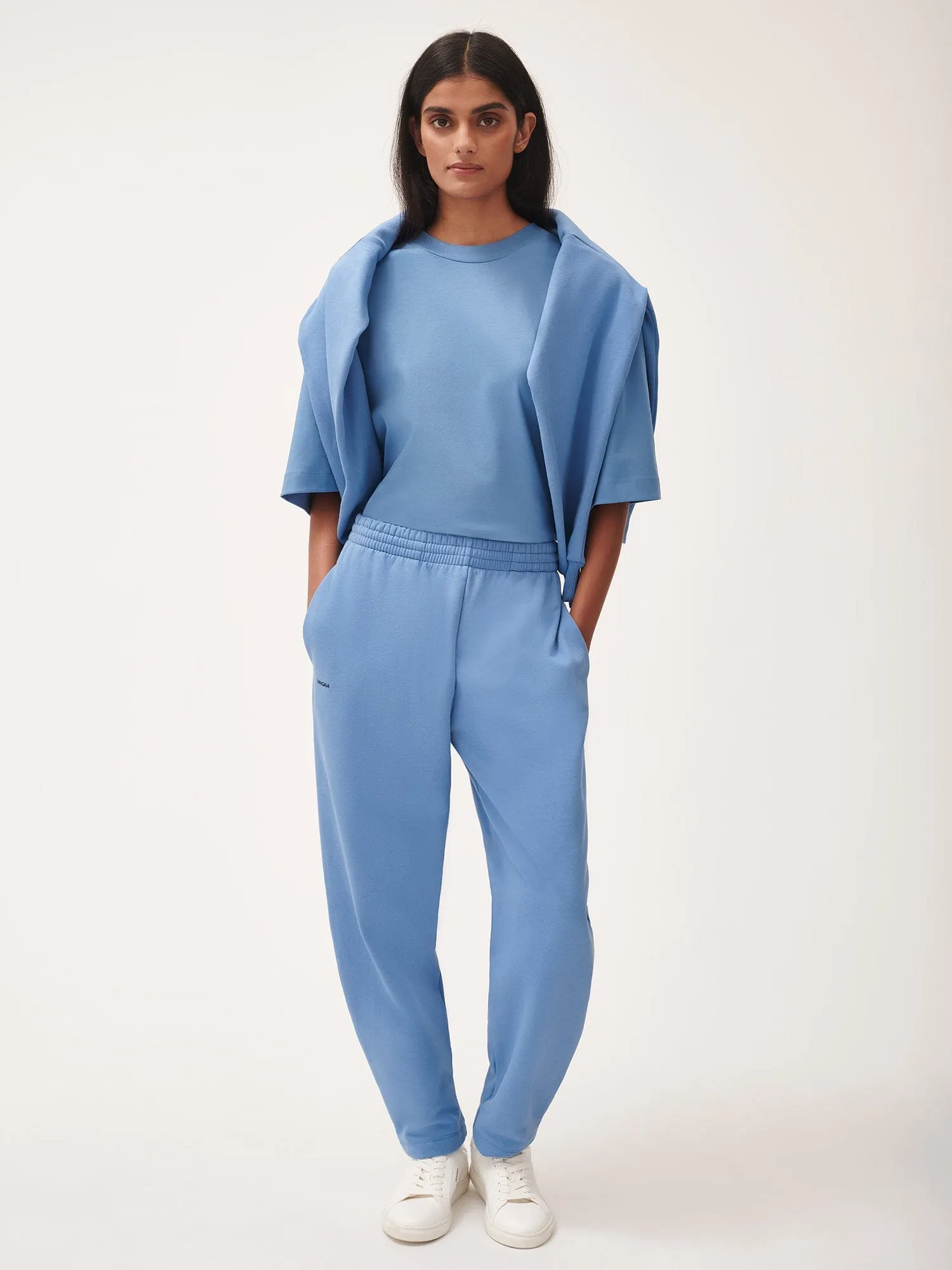 Womens DNA Barrel-Leg Track Pants—summit blue