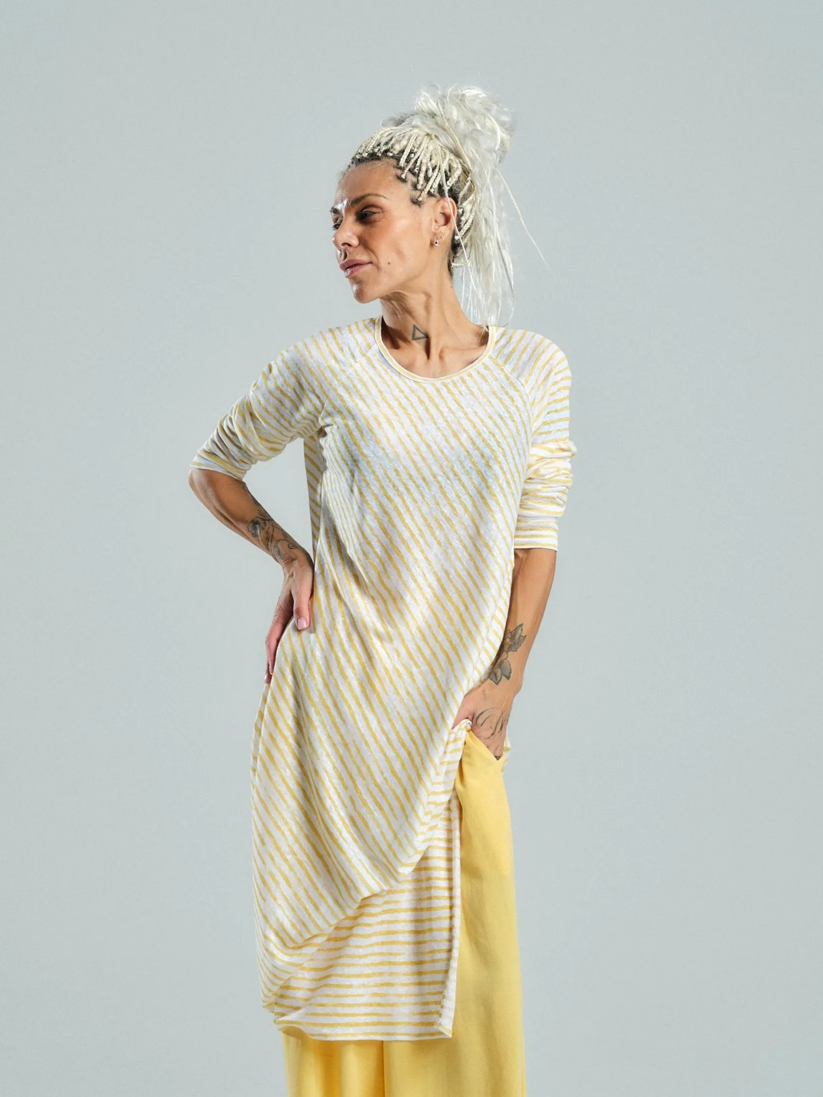 Yellow Wide-leg Pants