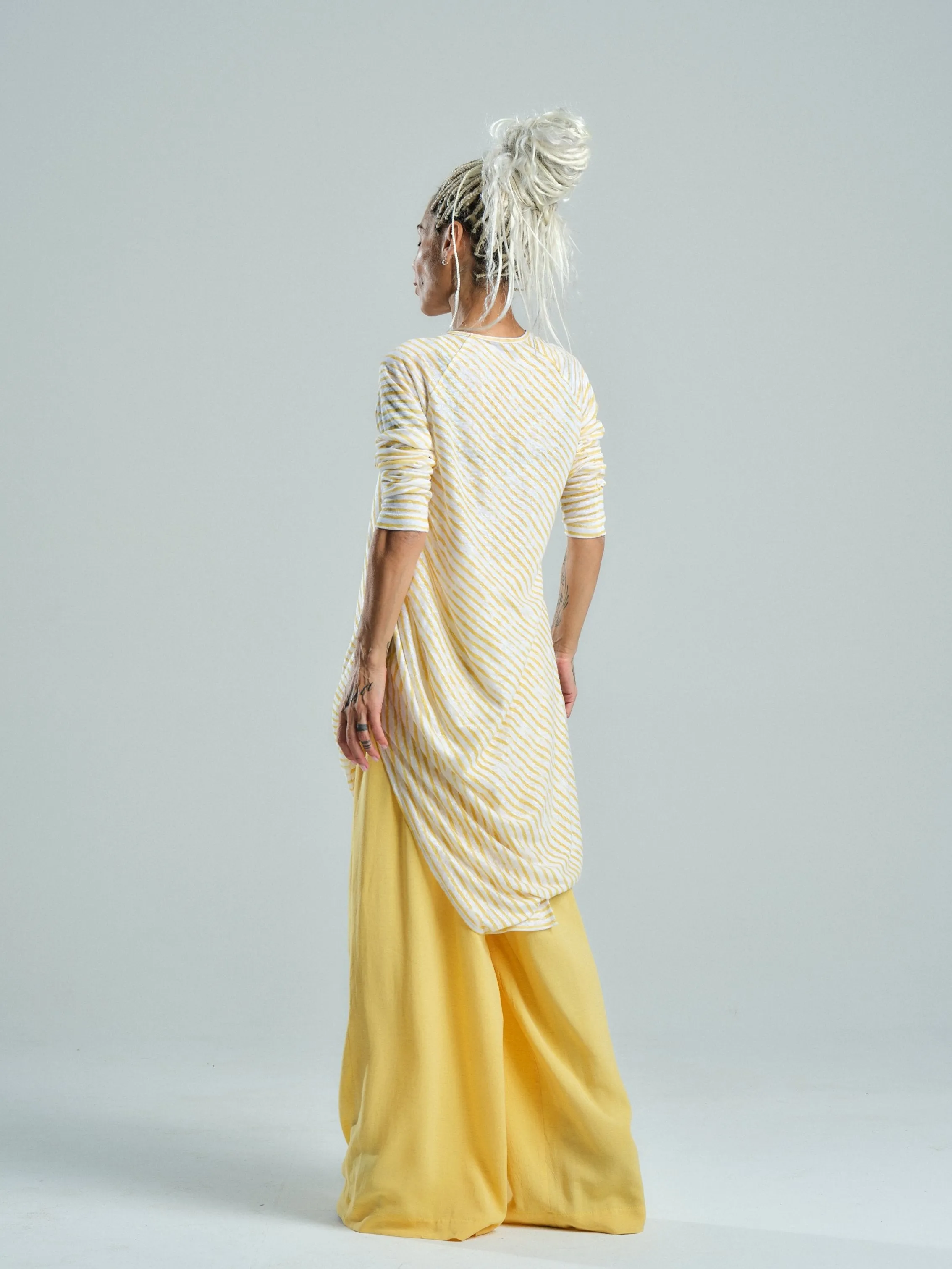 Yellow Wide-leg Pants